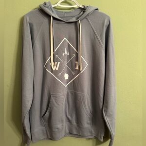 Women’s light bluish/gray Medium hoodie